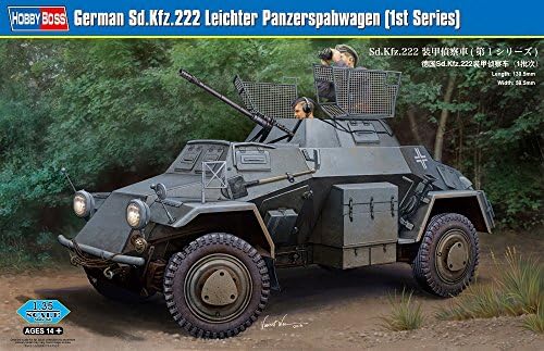 Хоби шеф SD.KFZ.222 Германски Лејхтер Панцерсваг Воено возило