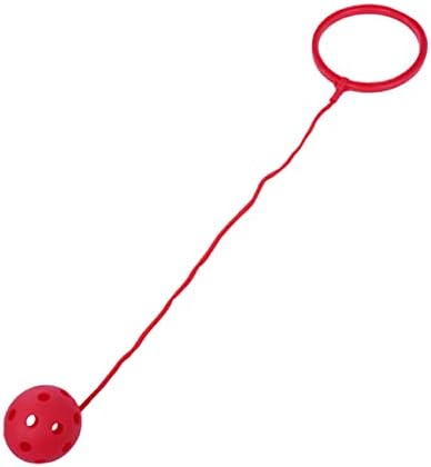 Inoomp Flash Toys играчка за деца црвена единечна топка за стапала што ја прескокнува топката за деца со топчести играчки - прстен за нозе Прескокнете го списокот со сингл ?