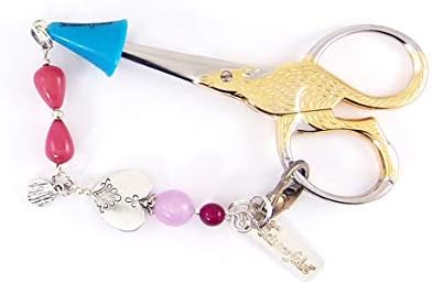 Ножици Fobs by Scissorfobz-Elegant Collection- клучен прстен клуч на ланецот на ланецот на ланецот на нараквица ранец ранец торбичка торба шарм-ватенки канализации за везови подаро?