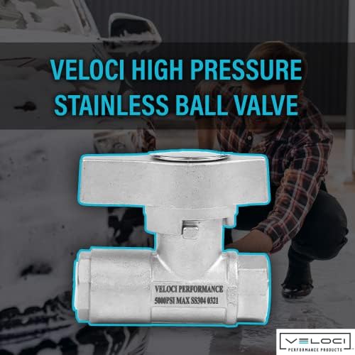 MTM Hydro Ball Valve за пиштол за миење притисок, мијалник за напојување со висок притисок Исклучете го вентилот од не'рѓосувачки