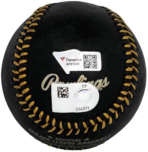 Адли Рутшман го автограмираше официјалниот црн МЛБ бејзбол Балтимор Ориолес фанатици холо акции #212263 - автограмирани бејзбол