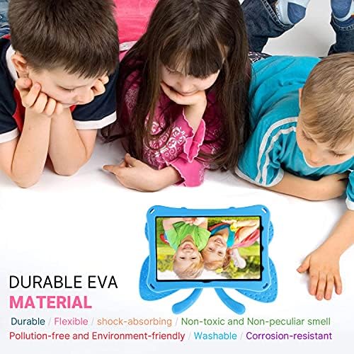 Симикоо iPad 10 2022 Случај Симпатична Футрола За Пеперутки Со Држач За Деца Мала Тежина ЕВА Солиден Отпорен На Удари Тешки Деца Пријателски Целосна Корица за iPad 10 10-Ти Г