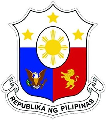 Филипински налепница на налепници на рацете Винил Филипини знаме phl pH винил направен во САД