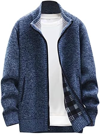 Менс џемпер есен и зимска машка мода лабава кардиган топла лаптоп џемпери џемпери со џемпери со качулка