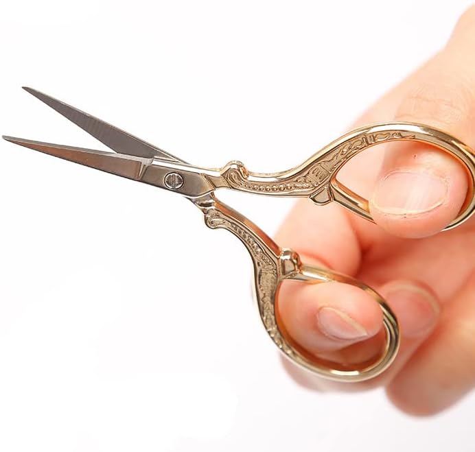 3,6 инчни Слатки Ножици За Шиење Везови со кожна обвивка покриваат Директно Остри Нерѓосувачки Челик Мали Ножици Самостојни