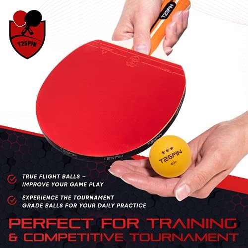T2SPIN Premium Ping Pong Gear - додатоци за пинг -понг - опрема за пинг -понг - Додатоци за тенис на табели - Тенис на табела поставена за сите