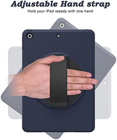 Таблет компјутер со таблети таблети Компатибилен со iPad 10.2 Case 2020/2019, солиден заштитени капаци на куќиште со тешка работа