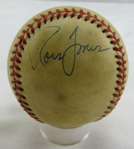 Боби Валентин Рос onesонс потпиша автоматски автограм бејзбол Б90 - автограмирани бејзбол