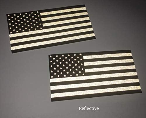 2 Пакет-Црн Сад направија 3м Рефлектирачка Американска Налепница За Патриотско Знаме На Сад Издржлива Налепница На САД 4 Х 2.5