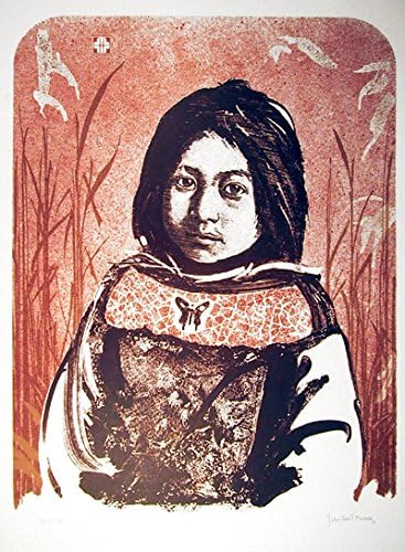 Портрет На Домородно Американско Девојче