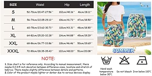 Женски случајни шорцеви за влечење еластична половината широка нозе шорцеви панталони панталони модна облека 2023 година