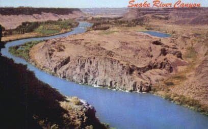 Кањон на реката Змија, разгледница во Ајдахо