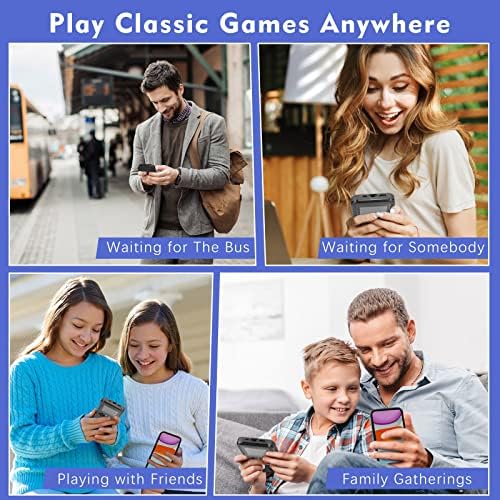 Чу9 Гејмбој Случај за iPhone 6/6S/7/8/SE 2020, Капак На Телефонот На Конзолата За Игри со 168 Вградени Игри, Заштитете Го Телефонот