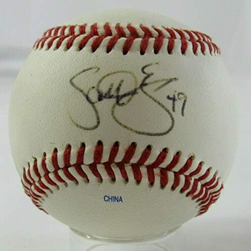 Скот Ејре потпиша автоматски автограм бејзбол Б105 - автограмирани бејзбол