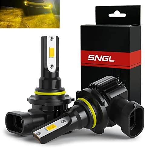 SNGL HB3 9005 LED светилки За Магла Жолт Килибар 3000k Max 6400LM ЗА 12v 24v Автомобил Камион HB3 9005 Дневно Светло ЗА Трчање
