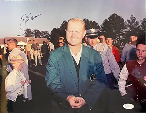 Jackек Никлаус автограмираше голф 11x14 Фотографија - Автограмирани фотографии за голф