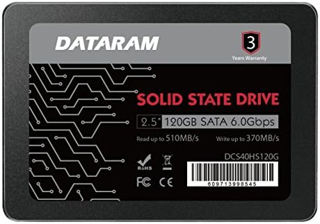 Dataram 120gb 2.5 SSD Диск Солидна Состојба Диск Компатибилен СО ASUS ROG Crosshair VI Екстремни