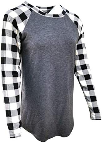 Женски плус кошули со големина 3/4 ракави летни врвови преголеми маици за жени
