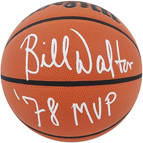 Бил Волтон го потпиша Вилсон затворен/Надворешен НБА кошарка W/78 MVP - Автограмирани кошарка