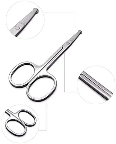 ЕКЦ назални ножици за коса од не'рѓосувачки челик нокти на ноктите нос нос кутикули ножици