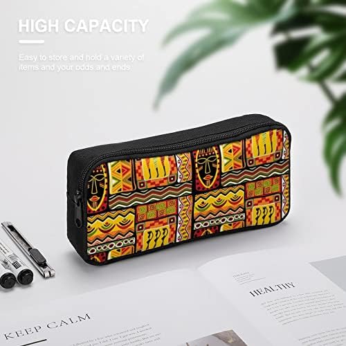 Африкански тенџере историски елементи молив торбичка торбичка торба со симпатична пенкало држач за канцелариски кутии за шминка