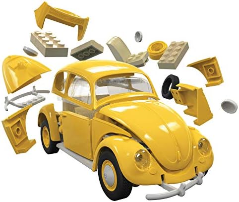 Airfix Quickbuild Volkswagen Beetle Yellow Build Building Model Comp, Multicolor