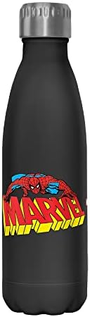 Marvel Spidey Logo 17 oz шише со вода од не'рѓосувачки челик, 17 унца, разнобојно