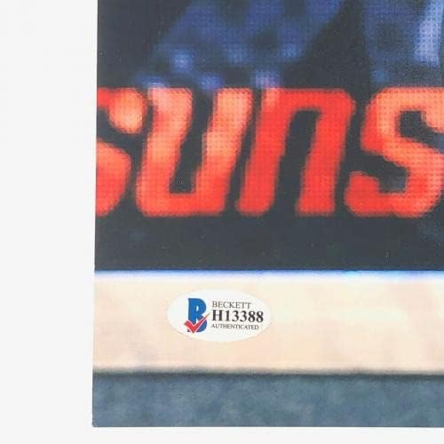 Девин Букер потпиша 11х14 Фото Бас Бекет Феникс Сонцето автограмирано - автограмирани НБА фотографии