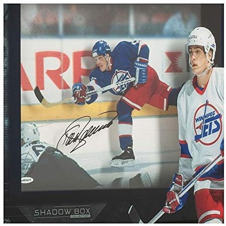 Teemu Selanne потпиша автограмиран 16x20 Photo Shadowbox Winnipeg Jets UDA