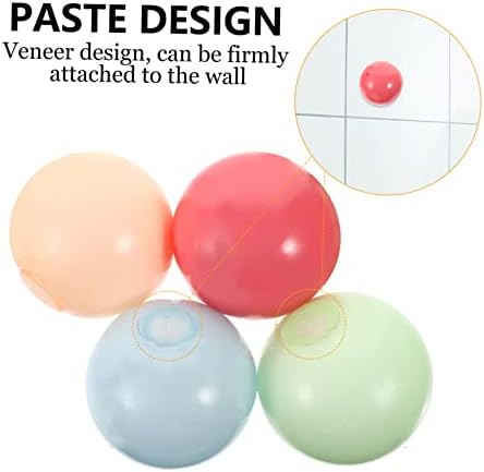 Абаодам 4 парчиња декомпресија Лепливи топки сјајни играчки флуоресцентни лепливи целни топки за олеснување на притисокот на