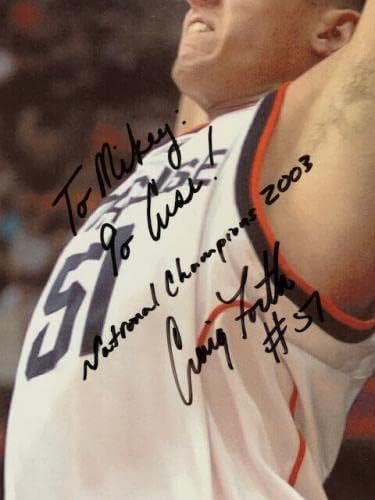 Craig Forth Hand Потпишана 12x16 Фотографија во боја+Коа Сиракуза кошарка на Мајки - Автограмирани кошарка на колеџ