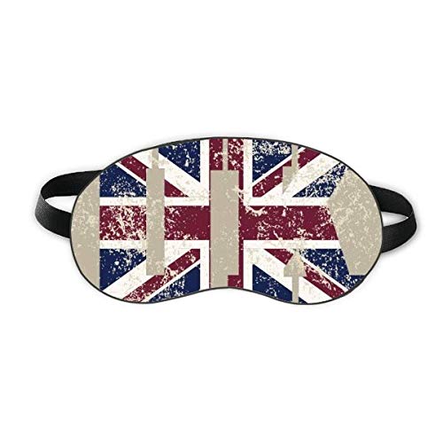 Лондон Кинг Велика Британија Унијата Jackек со знаме за спиење на очите на очите мека ноќно следење на слепите сенка