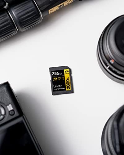 Lexar Professional 2000X 256GB SDXC UHS-II картичка, до 300MB/s Read & Sony NPFZ100 Z-серија за полнење на батерии за Alpha