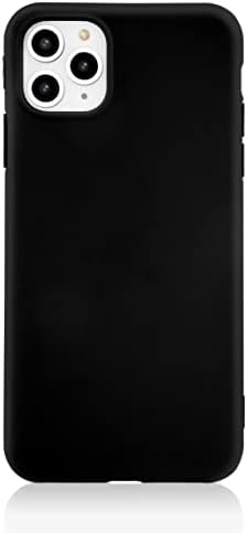 iPhone 11 Pro Max Case, ShockProof Ultra Slim Fit Silicone Black Cover TPU мек гел гумен обвивка за отпорност на шок заштитен
