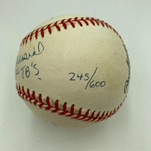 Вили Мејс Хенк Арон Стен Музиал Вкупно бејзбол потпишан испишан бејзбол ЈСА - Автограмирани бејзбол