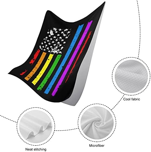 Виножито ЛГБТК геј гордост знаме Брзо суви крпи за миење садови високо апсорбирани крпи на лицето лице за рачни крпи за бања бања хотел