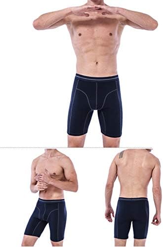Andongnywell Comfort Flex Flex Fele Fit лесни мрежи Boxer кратки панталони со пет точки Спортски брифинзи за долна облека за