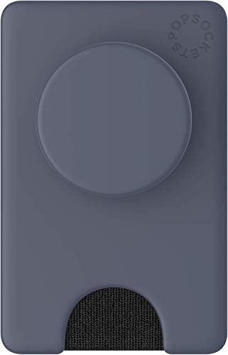 PopSockets: PopWallet+ со интегрирана поптопска поптоп - Shadow Blue & PopWallet+ со заменлива поптоп: Телефонски зафат, телефонски