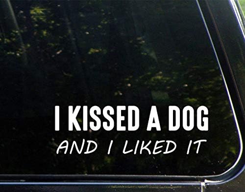 Дијамантска графика се бакнав со куче и ми се допадна смешно умирачки исечен декларација за прозорци, автомобили, камиони, лаптопи,