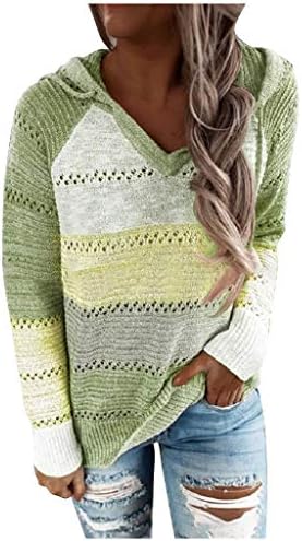 Женска плус големина пролетна облека крпеница V-врат со долги ракави со качулка џемпер блузи врвови деловни случајни