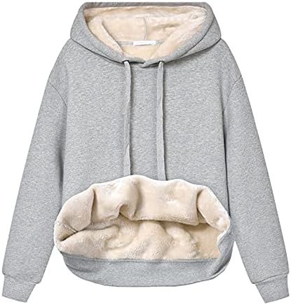 Зимско зимско зимско зимско топло руно Шерпа Шерпа наредена дуксер за меки пуловер