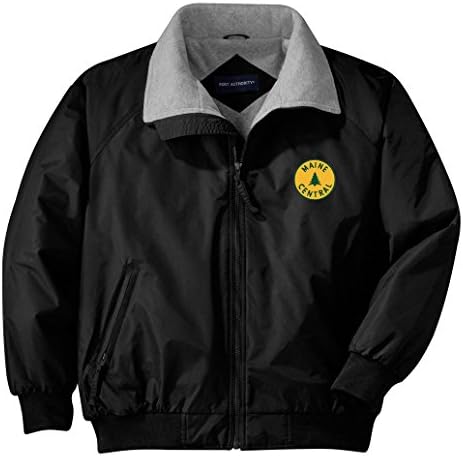 Продажба на дневна светлина Мејн Централна везена јакни со предно лого