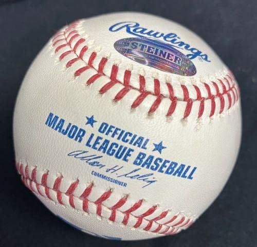 Хенк Арон 3.771 потпишан бејзбол хитови Штајнер Спорт Холограм - Автограмирани бејзбол