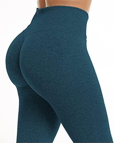 Хеланки за тренингот на агрост за кревање на задниот дел од жените за жени беспрекорни високи половини јога панталони