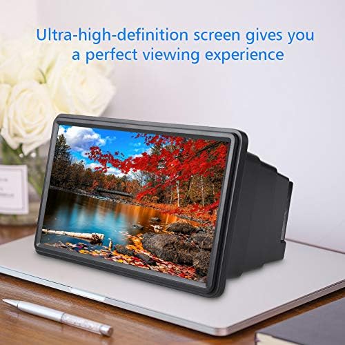 12 Inch Screen Magnifier, Smartphone Magnifying Glass Retractable, HD Enlarger Screen Mobile Phone Screen Amplifier Movie Video