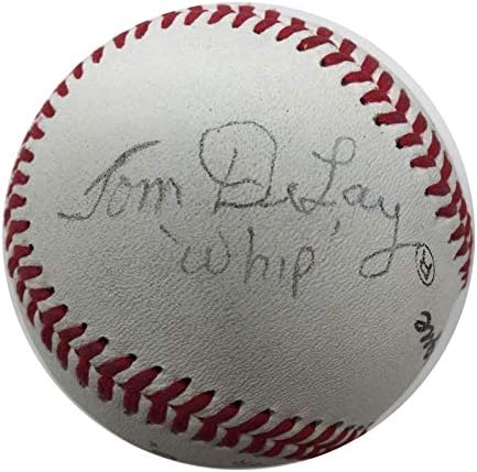 Конгресменот на Тексас Том одложување потпиша автограмиран бејзбол - автограмирани бејзбол колеџ