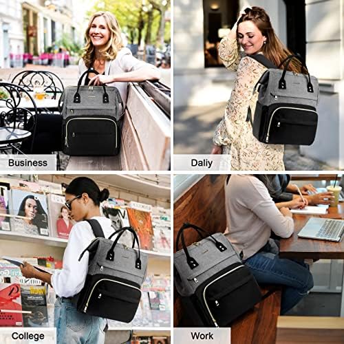 Lavevook лаптоп ранец за жени моден бизнис компјутерски ранци за патувања чанти од чанти наставник доктор медицинска сестра